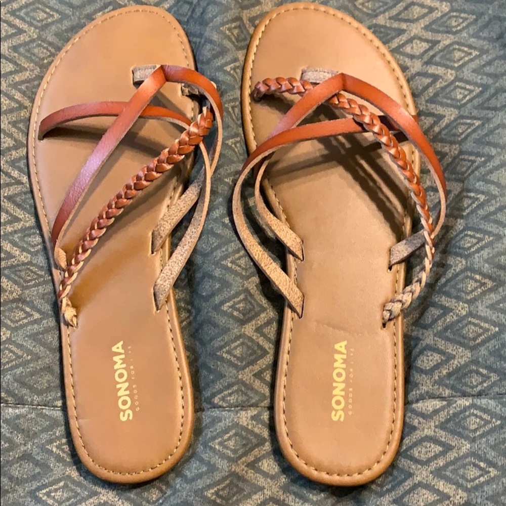 Sonoma brown sandals size 9/10